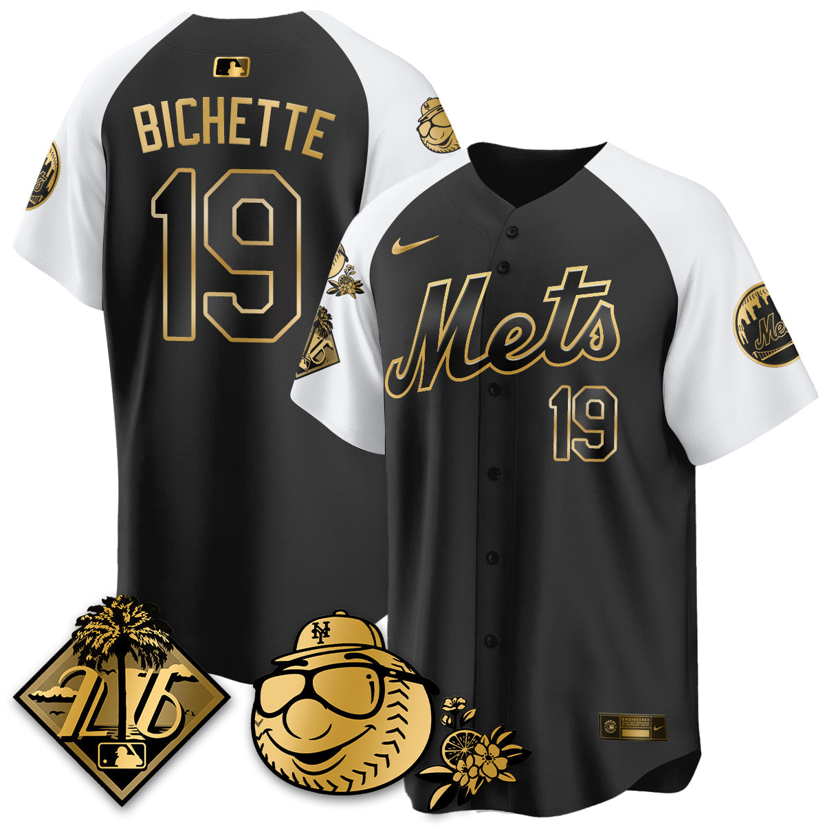 NYM 2026 Spring Training Vapor Limited Gold Jersey - All Stitched