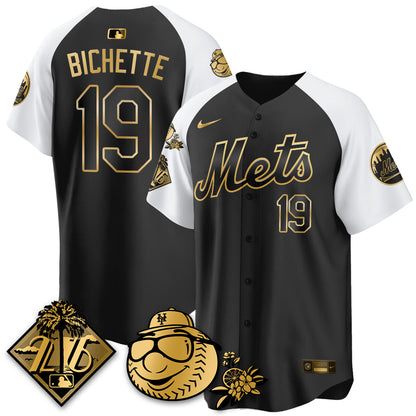 NYM 2026 Spring Training Vapor Limited Gold Jersey - All Stitched