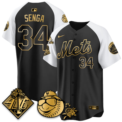 NYM 2026 Spring Training Vapor Limited Gold Jersey - All Stitched
