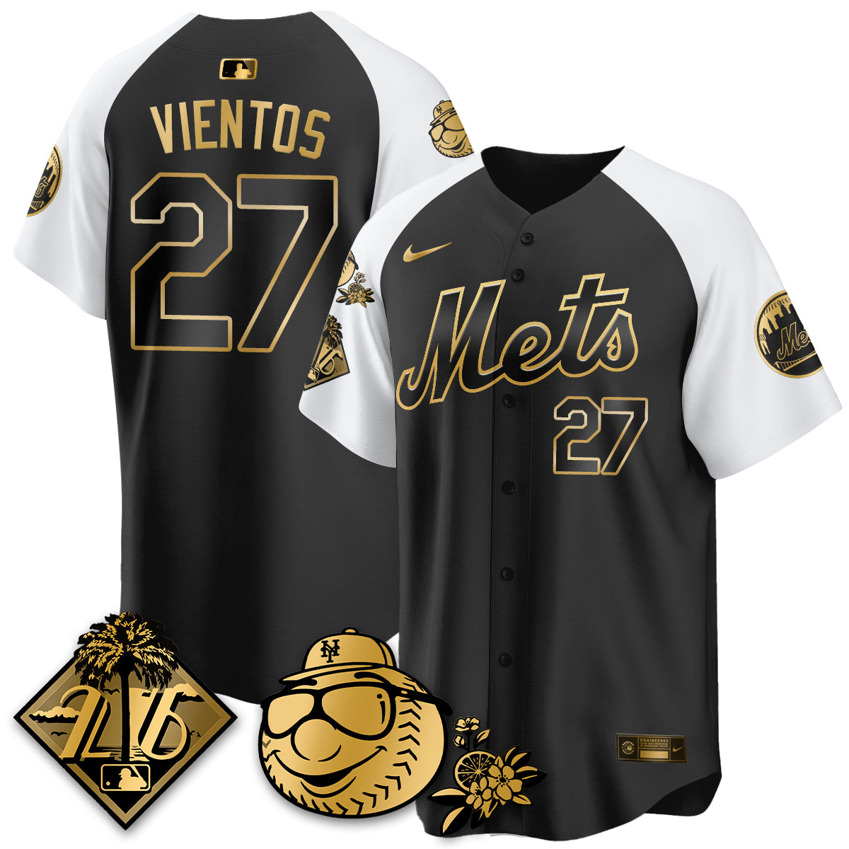 NYM 2026 Spring Training Vapor Limited Gold Jersey - All Stitched