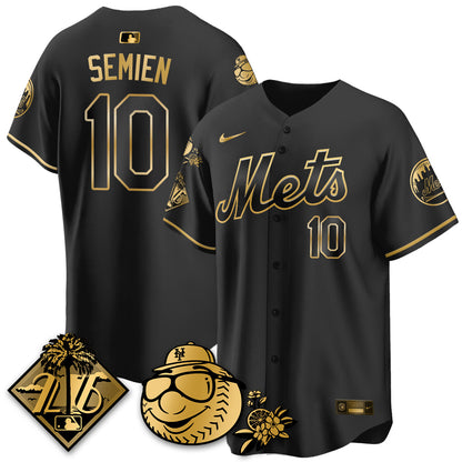 NYM 2026 Spring Training Vapor Limited Gold Jersey - All Stitched