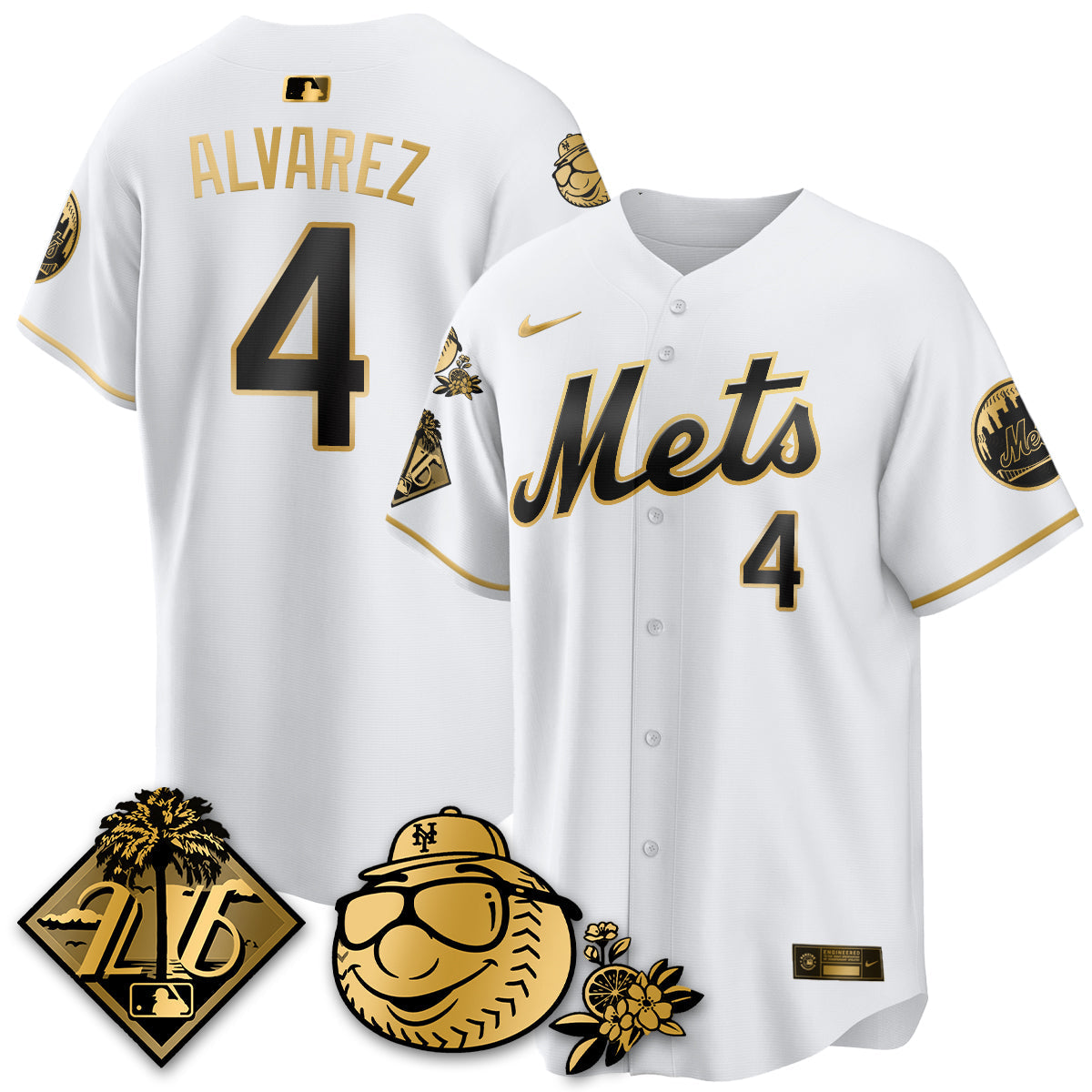 NYM 2026 Spring Training Vapor Limited Gold Jersey - All Stitched