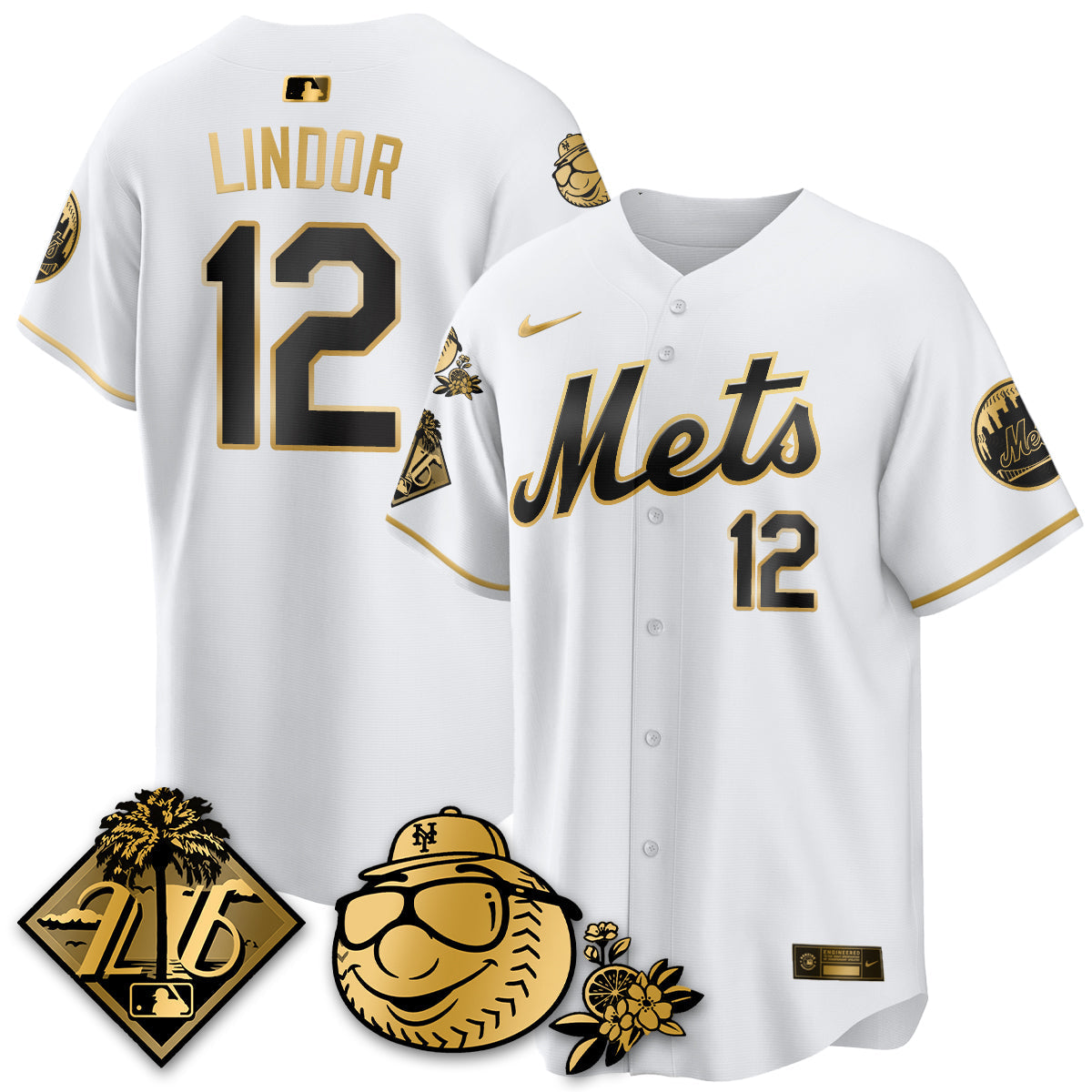 NYM 2026 Spring Training Vapor Limited Gold Jersey - All Stitched