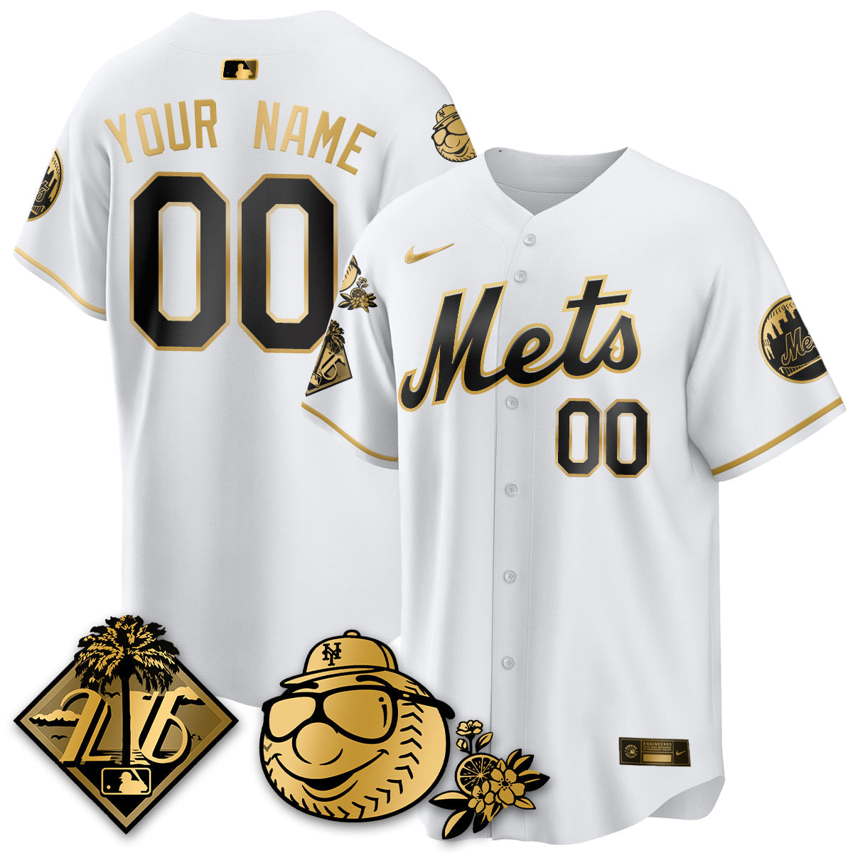 NYM 2026 Spring Training Vapor Limited Gold Jersey - All Stitched