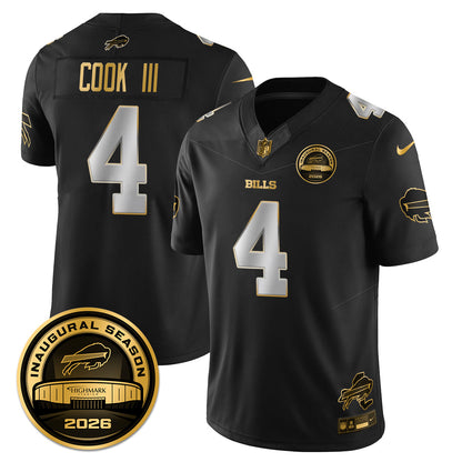 BUF 2026 Inaugural Season Patch Vapor Limited Gold Jersey - All Stitched