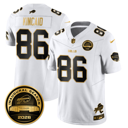 BUF 2026 Inaugural Season Patch Vapor Limited Gold Jersey - All Stitched