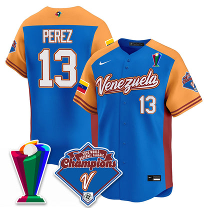 Venezuela Baseball 2026 World Baseball Classic Champions Limited Jersey - All Stitched