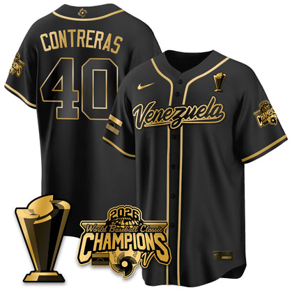 Venezuela Baseball 2026 World Baseball Classic Champions Limited Jersey V2 - All Stitched
