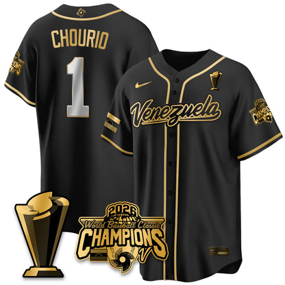 Venezuela Baseball 2026 World Baseball Classic Champions Limited Jersey V2 - All Stitched