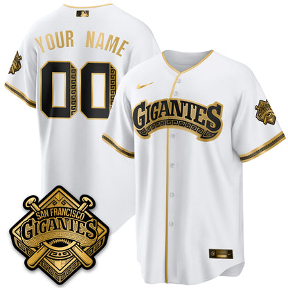 Custom SF GIGANTES Vapor Limited Jersey - All Stitched