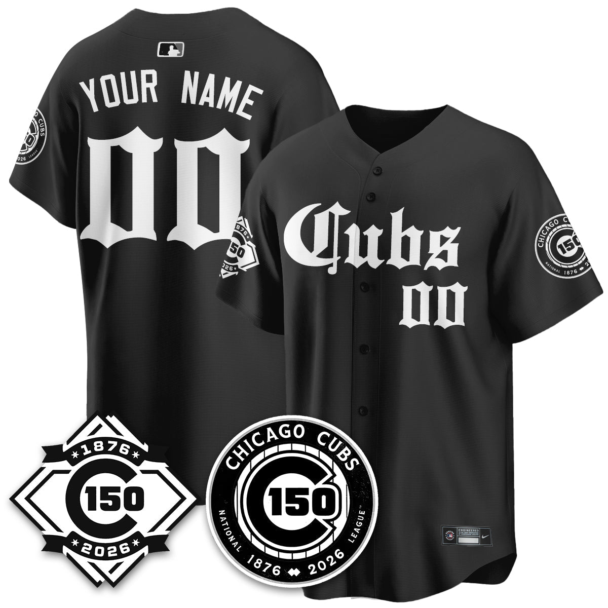 Custom CHC Gothic Vapor Limited Jersey - 150th Anniversary - All Stitched