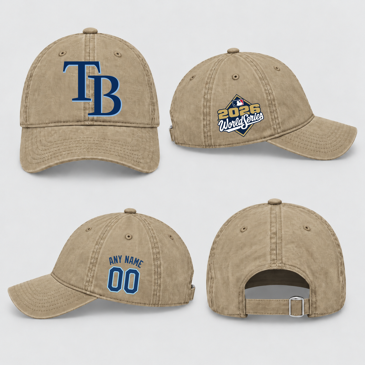 TBR American League Champions Personalized Wash Hat - Printed V3