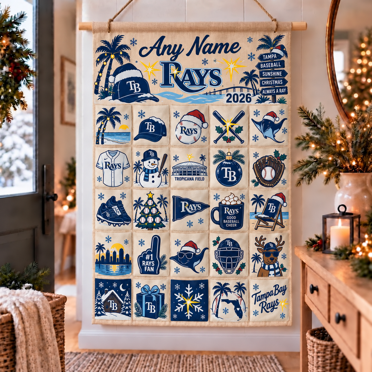 TB Christmas Custom Wall Advent Calendar - Printed