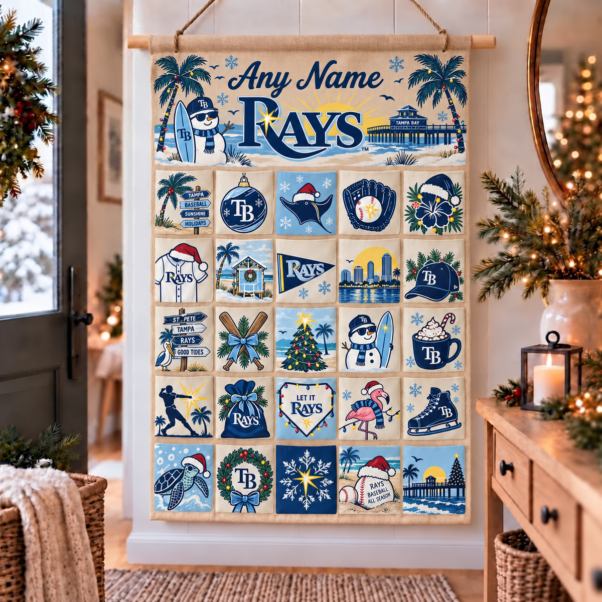 TB Christmas Custom Wall Advent Calendar - Printed V2