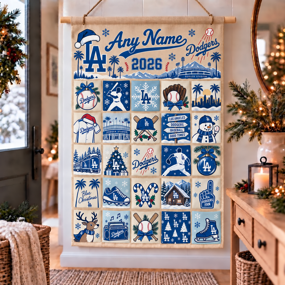 LAD Christmas Custom Wall Advent Calendar - Printed V2