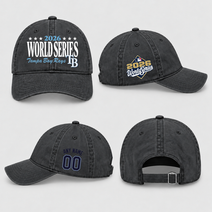 TBR American League Champions Personalized Wash Hat - Printed V4