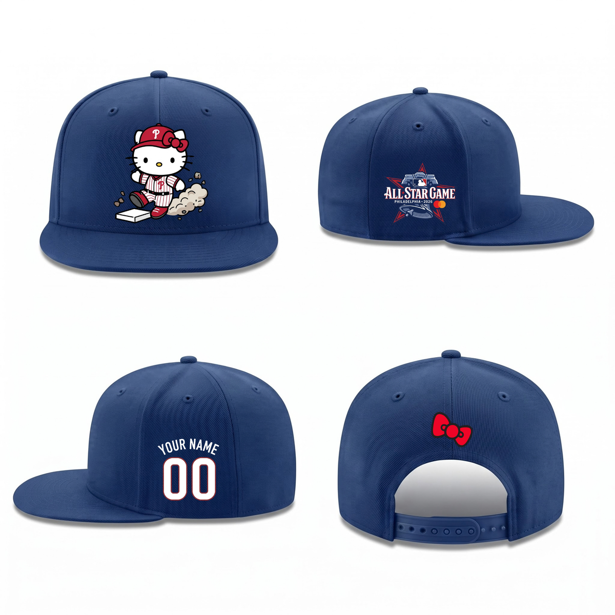 PHI x Meow KT Personalized Snapback Cap - Printed