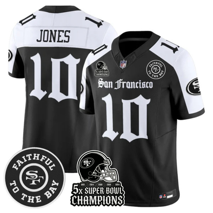 SF 5-Time Champions 'Gothic Edition' Vapor Limited Jersey - All Stitched