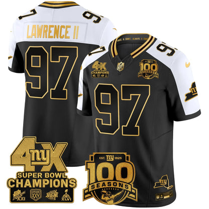 NYG 4X Champions & 100th Season Patch Limited Edition - Stitched (2)