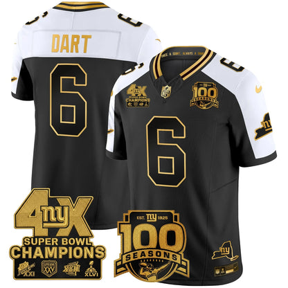 NYG 4X Champions & 100th Season Patch Limited Edition - Stitched (2)