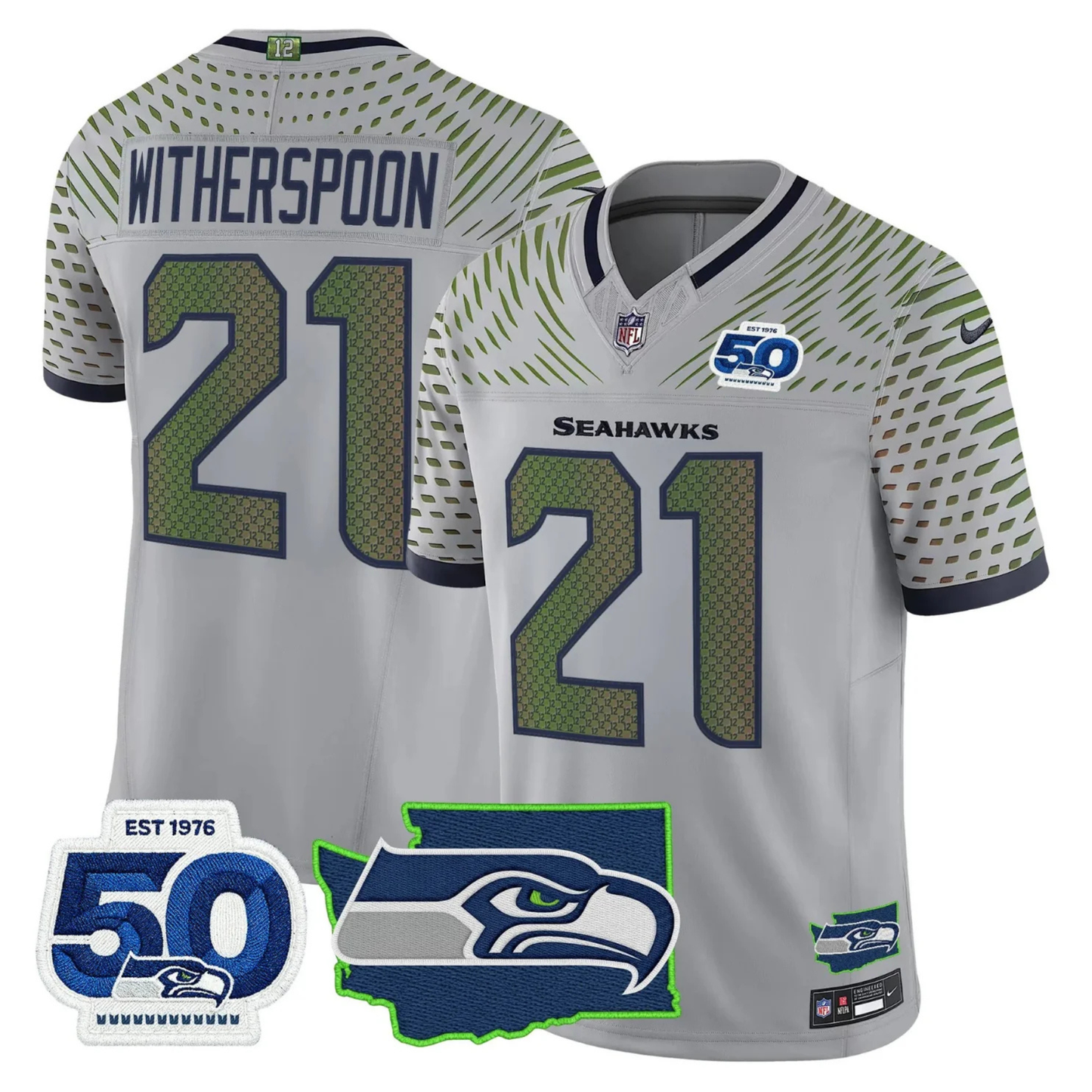 Women's SEA 50th & NFC West Champions Patch Vapor Limited Jersey - All Stitched
