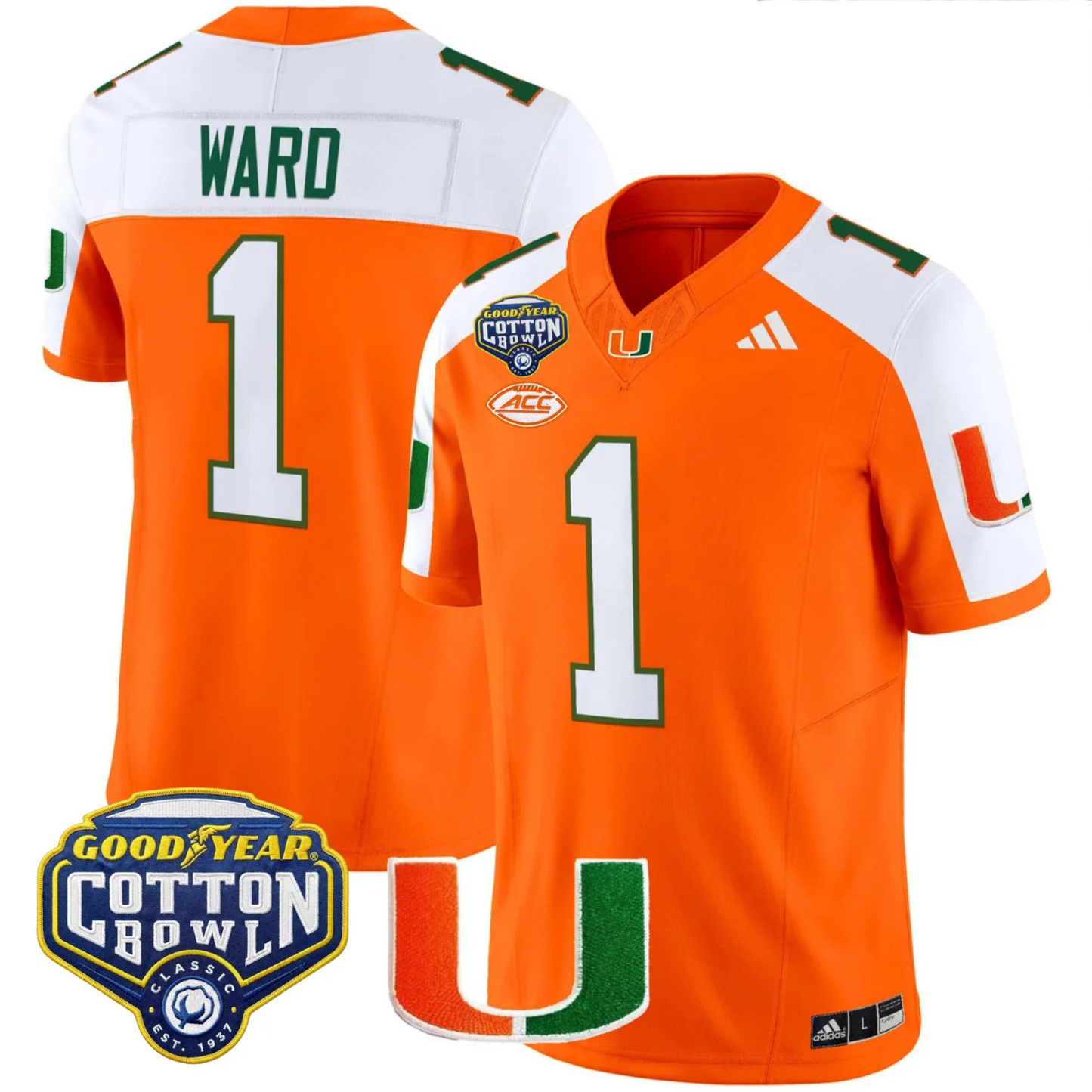 MIA 2025 Goodyear Cotton Bowl Patch Vapor Limited Jersey - All Stitched