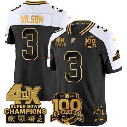 NYG 4X Champions & 100th Season Patch Limited Edition - Stitched (2)