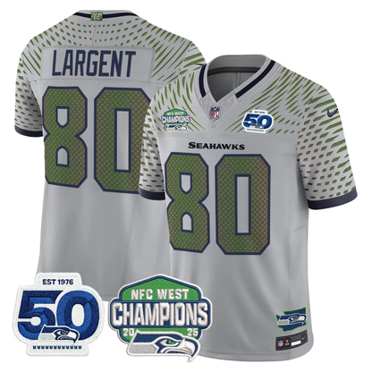 Women's SEA 50th & NFC West Champions Patch Vapor Limited Jersey - All Stitched