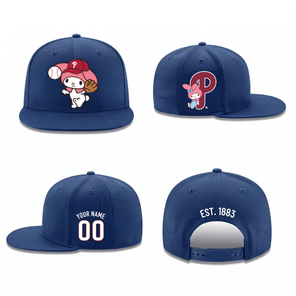 PHI x Pink Sanrio Friends Personalized Snapback Cap - Printed