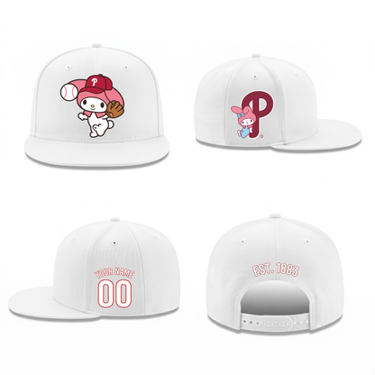 PHI x Pink Sanrio Friends Personalized Snapback Cap - Printed