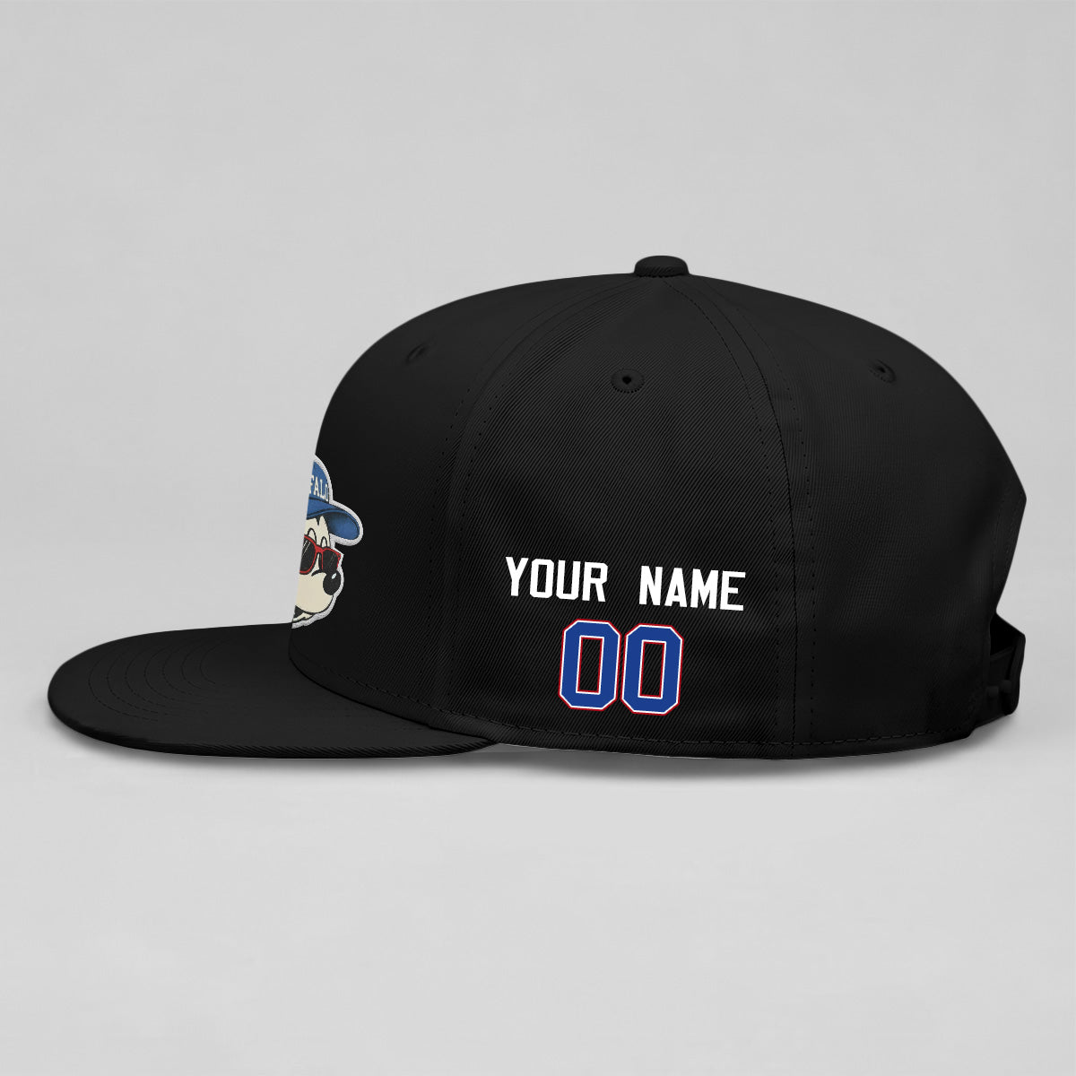 BUF x Cartoon Mouse Custom Snapback Cap - Printed
