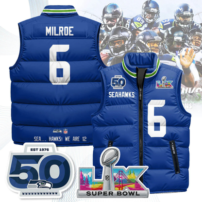 SEA NFC Champions Patch Unisex Puffer Vest