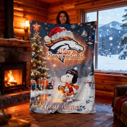 DEN x SNP | Premium Christmas Fleece Blanket & Throw Pillow