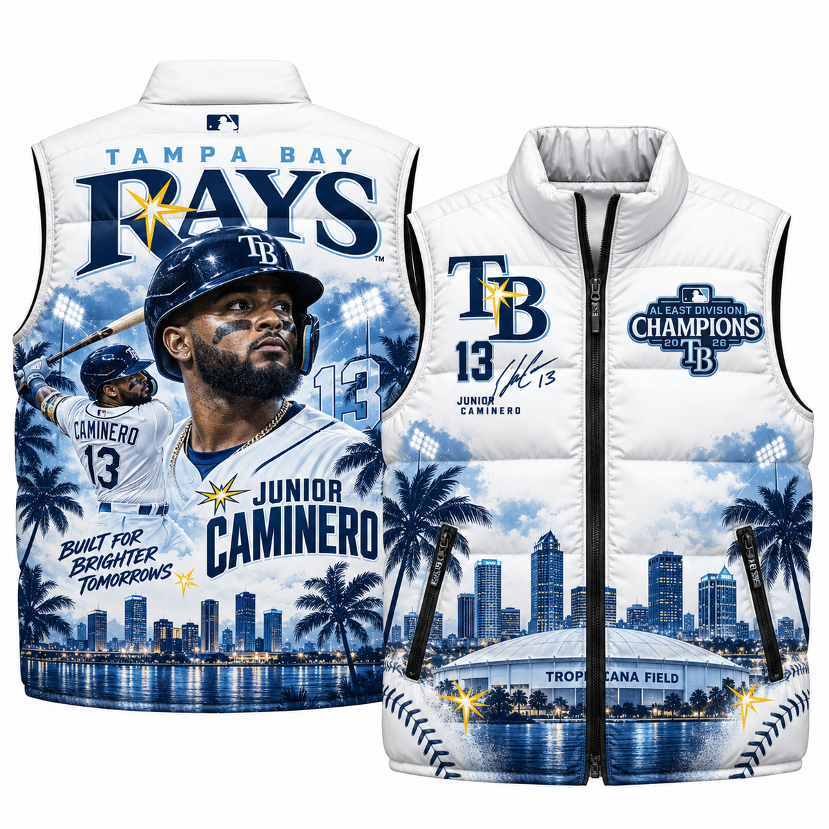 TB #13 Junior Caminero Puffer Vest - Printed