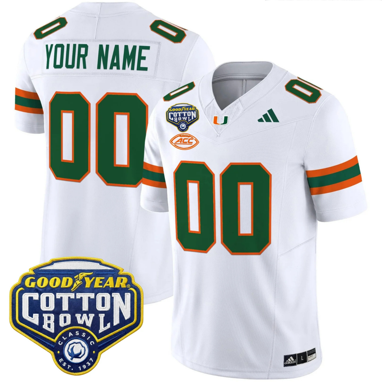 MIA 2025 Goodyear Cotton Bowl Patch Vapor Limited Jersey - All Stitched