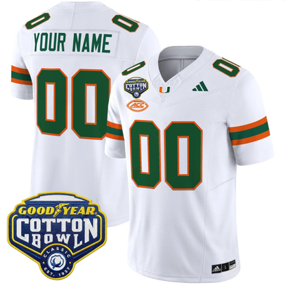 MIA 2025 Goodyear Cotton Bowl Patch Vapor Limited Jersey - All Stitched