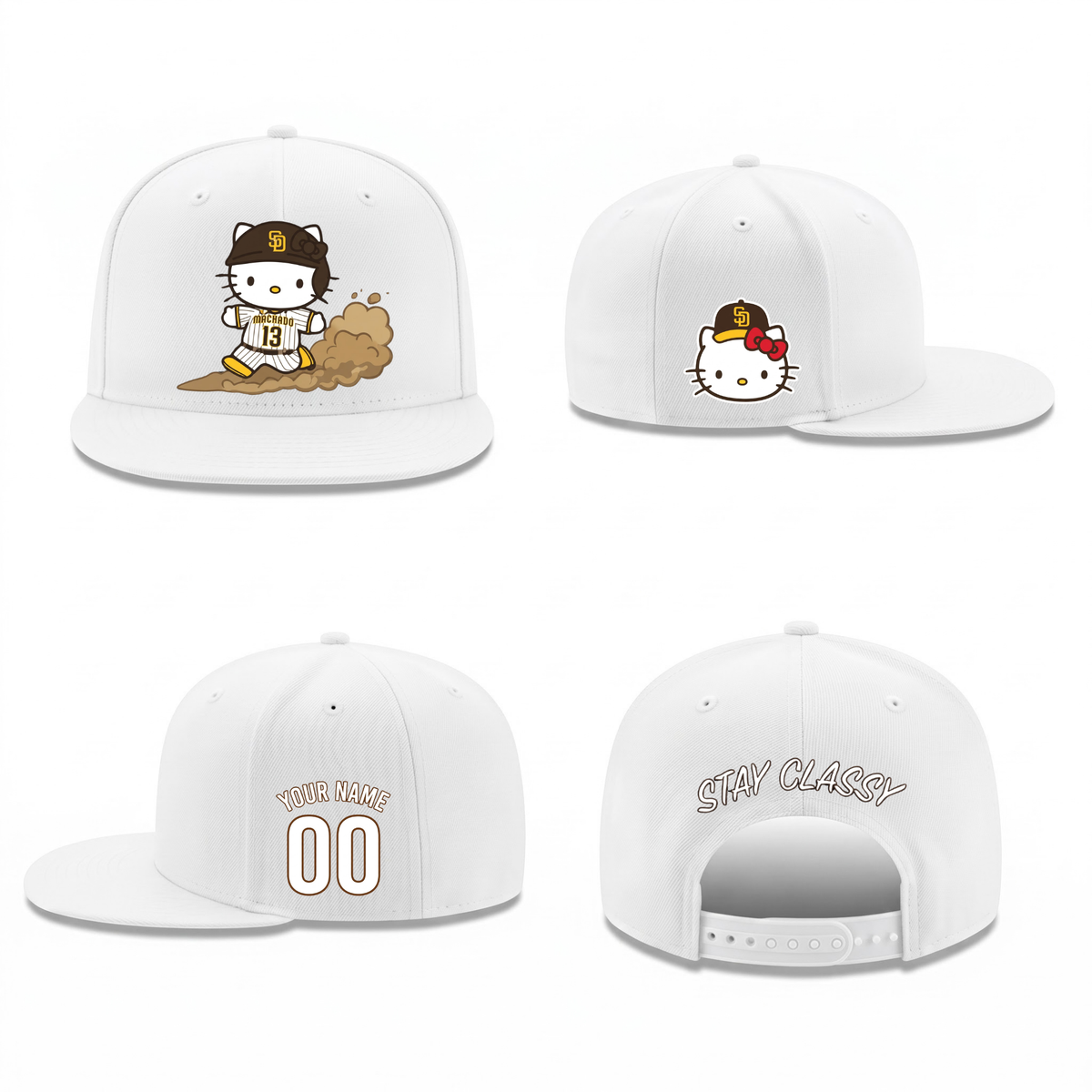 SD x Meow KT Personalized Snapback Cap - Printed