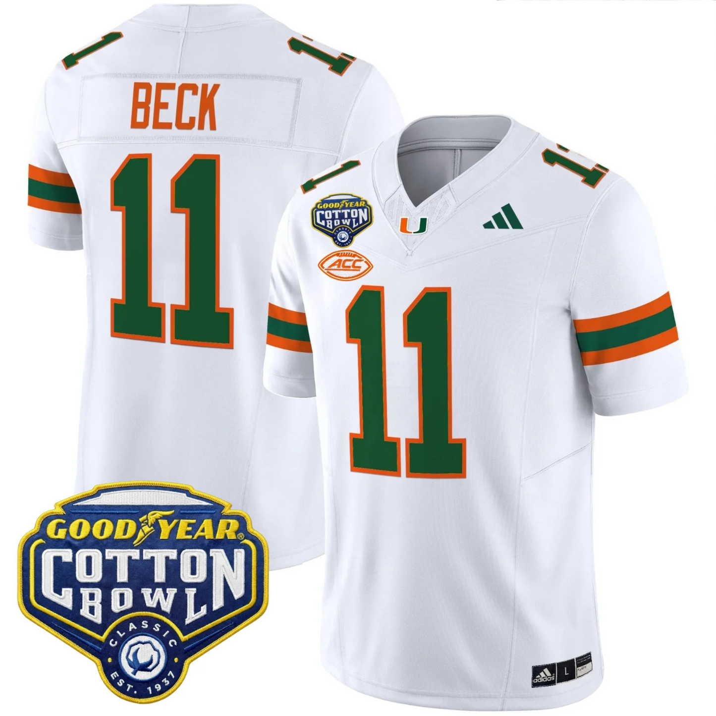 MIA 2025 Goodyear Cotton Bowl Patch Vapor Limited Jersey - All Stitched