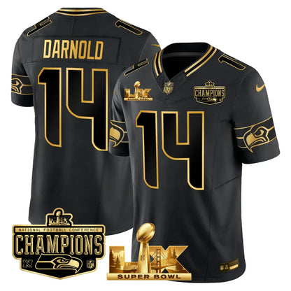 SEA SB LX Game Patch Jersey - All Stitched