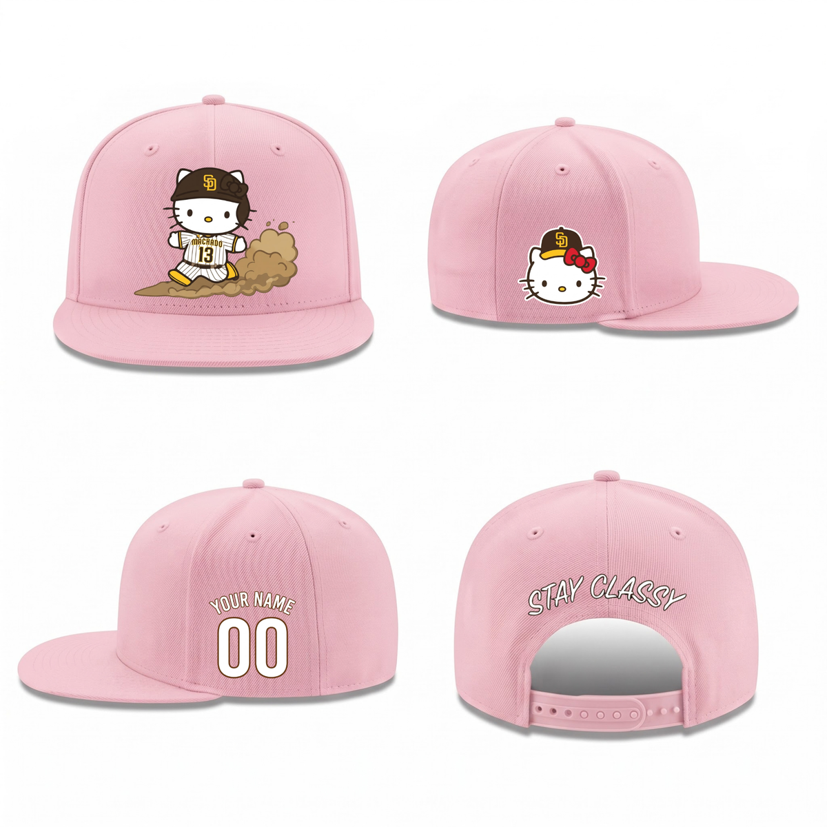 SD x Meow KT Personalized Snapback Cap - Printed