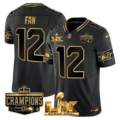 SEA SB LX Game Patch Jersey - All Stitched