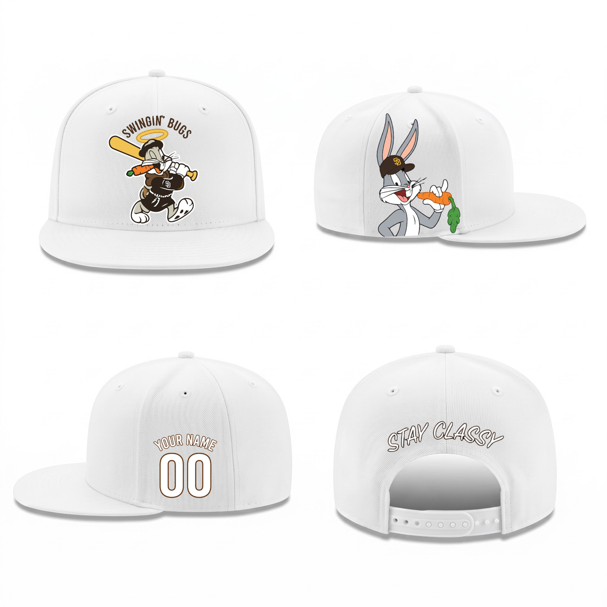 SD x Bunny Personalized Snapback Cap - Printed