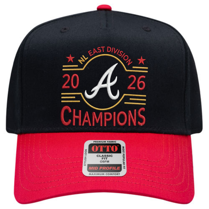 ATL 2026 NL East Division Champions Baseball Cap - Embroidered