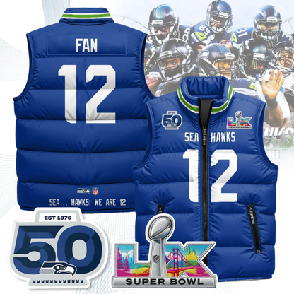 SEA NFC Champions Patch Unisex Puffer Vest