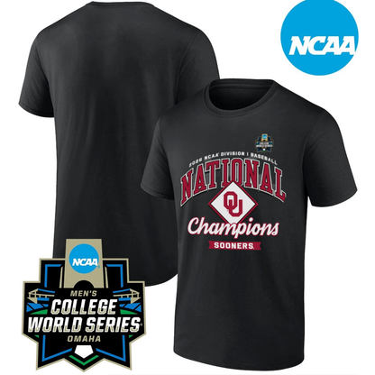 Oklahoma Sooners 2026 NCAA Men’s Baseball National Champions One Side T-Shirt V4