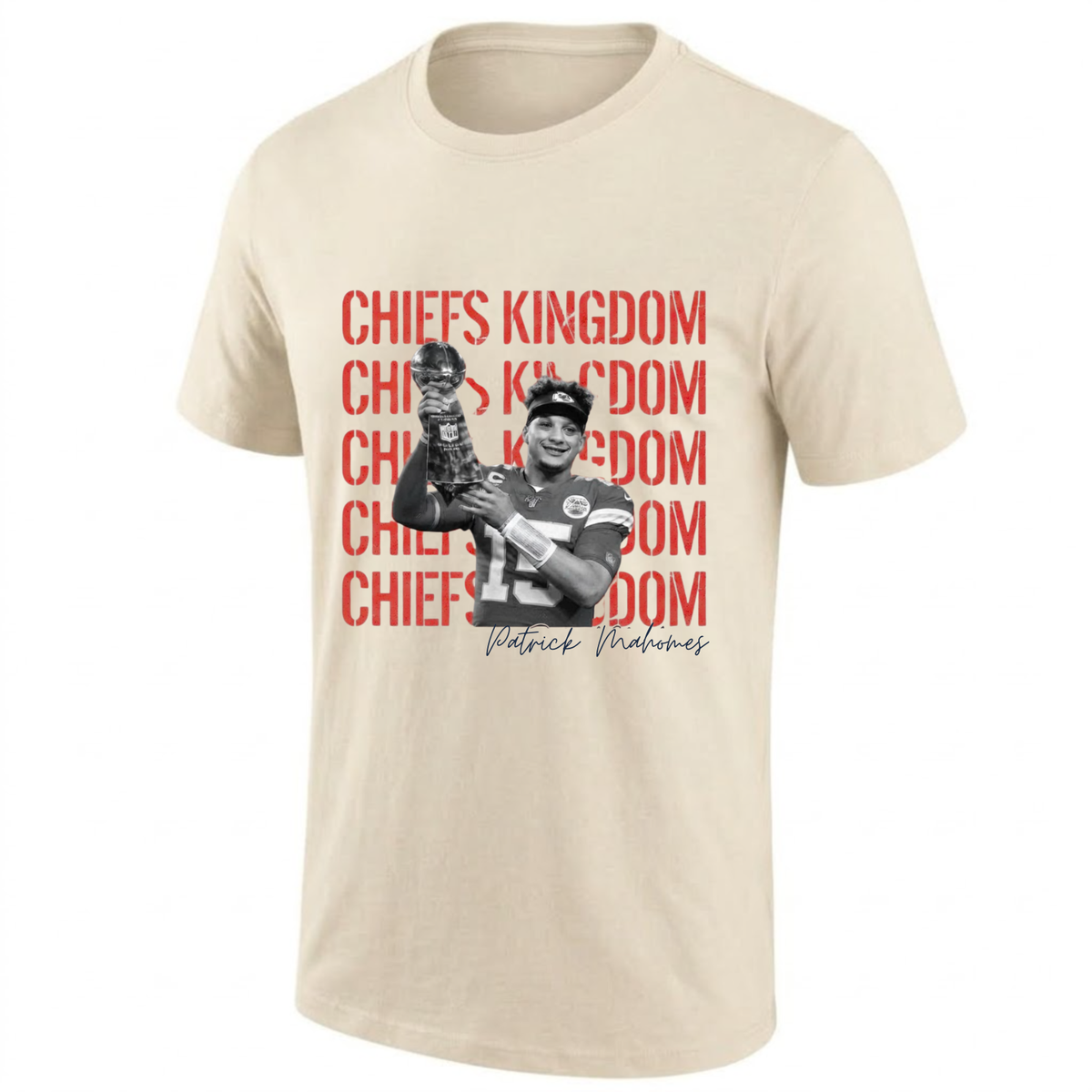 KC Patrick Mahomes One Side T-Shirt - Printed