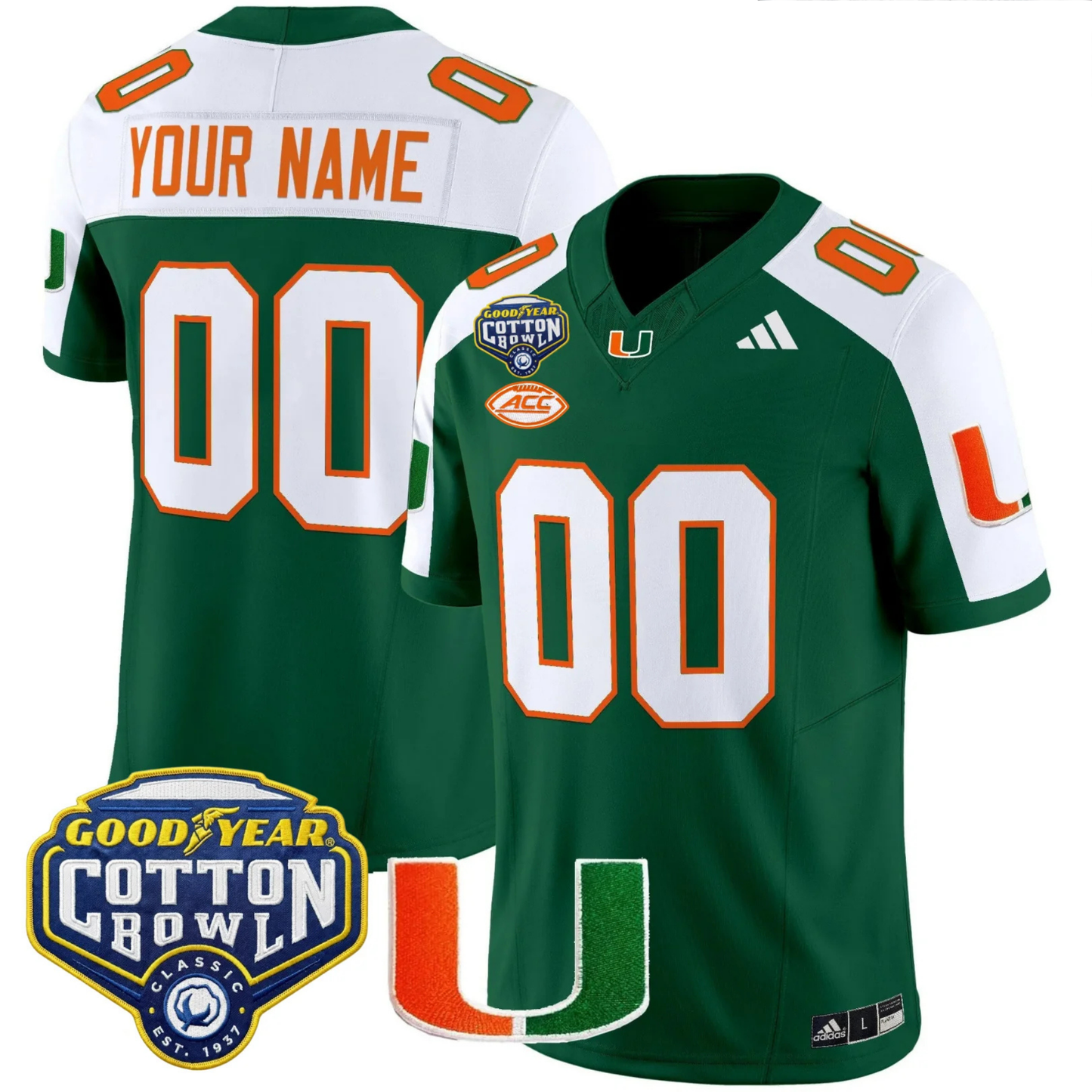 MIA 2025 Goodyear Cotton Bowl Patch Vapor Limited Jersey - All Stitched