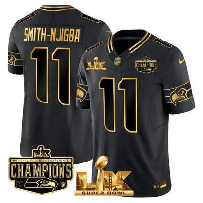 SEA SB LX Game Patch Jersey - All Stitched