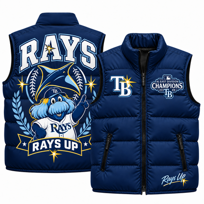 TB "Rays Up" Puffer Vest - Printed