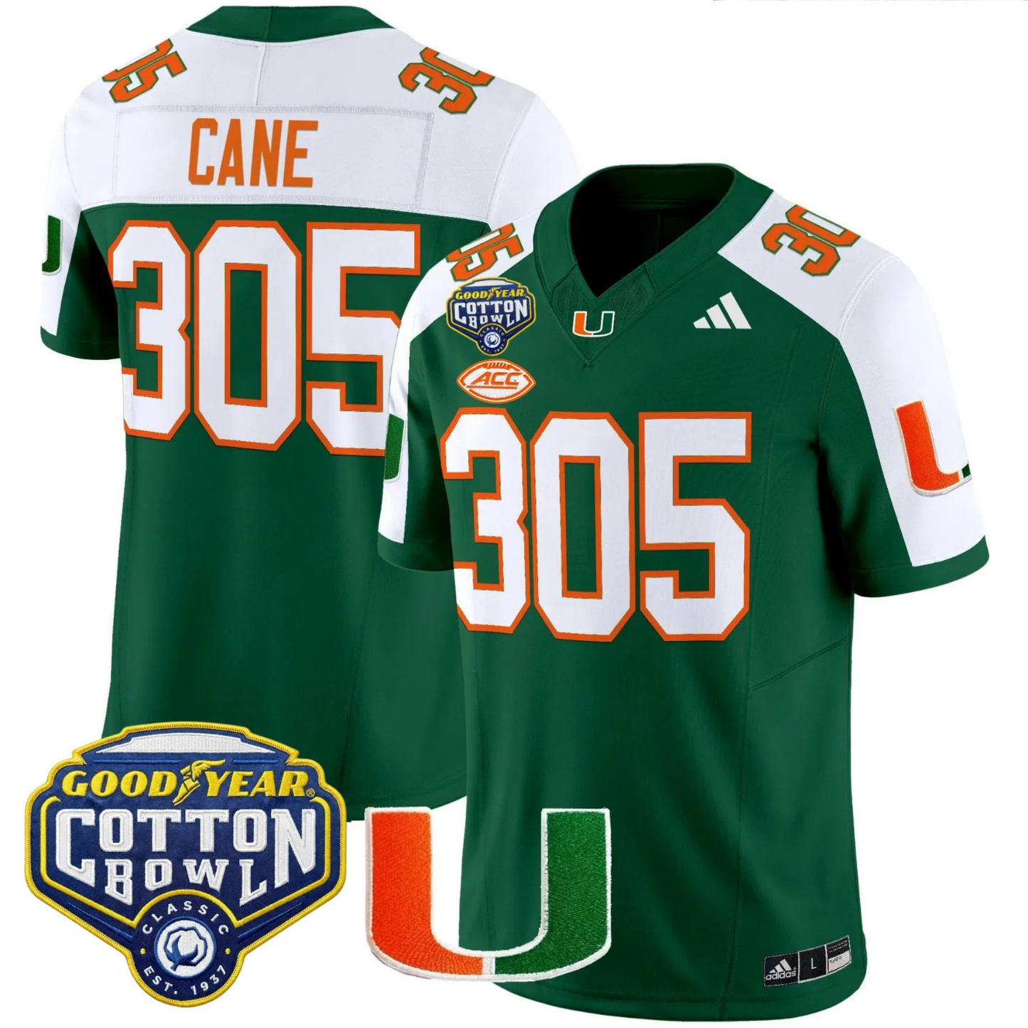 MIA 2025 Goodyear Cotton Bowl Patch Vapor Limited Jersey - All Stitched